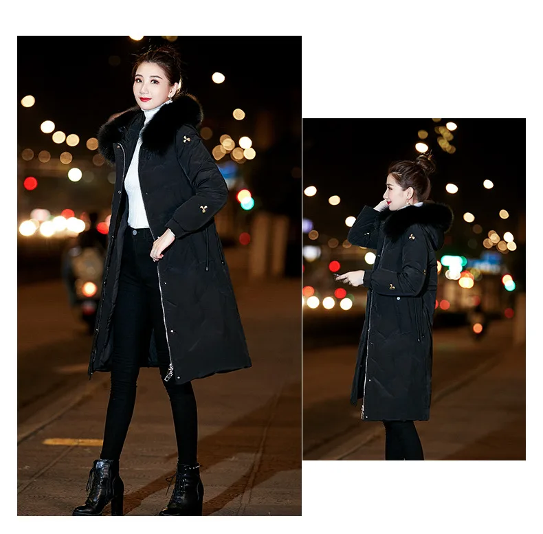 Женский пуховик, стиль,, пуховик с вышивкой пчелы, женское приталенное облегающее зимнее пальто средней длины