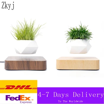 

Home Office Desk Decoration Creative Birthday Gift Suspended Air Bonsai Flower Pot Rotating Flower Pot Planting DHL "No Plants"
