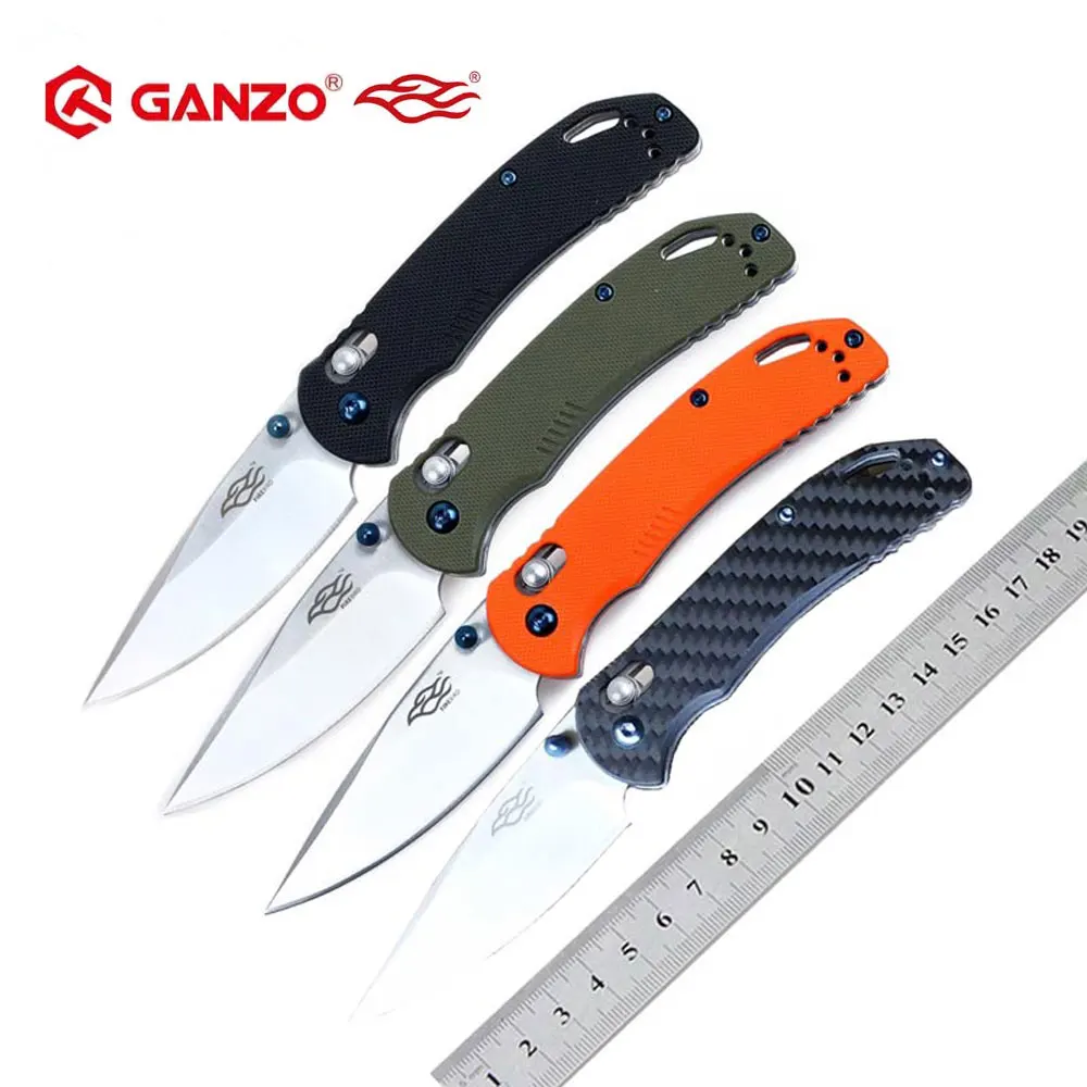 Складной нож 58 60HRC Ganzo F753M1 440C G10 или из углеродного волокна карманный для кемпинга