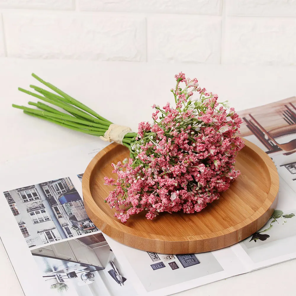 16 шт./компл. DIY букет младенцев искусственная Гипсофила шелковые цветы Свадебный сад расположение вечерние украшения домашнего декора