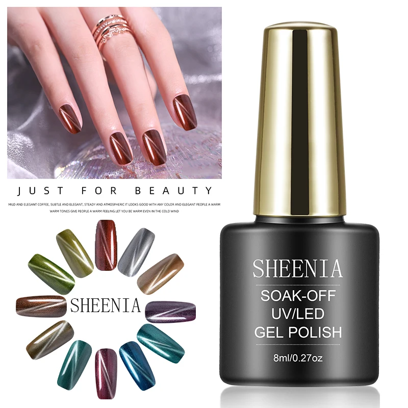 

3D Cat Eye Gel Nail Polish Magnet Effect UV led Gel Polish Chameleon Lacquer Magnetic Gel Varnishes Manicure Top Coat Gel Varnis