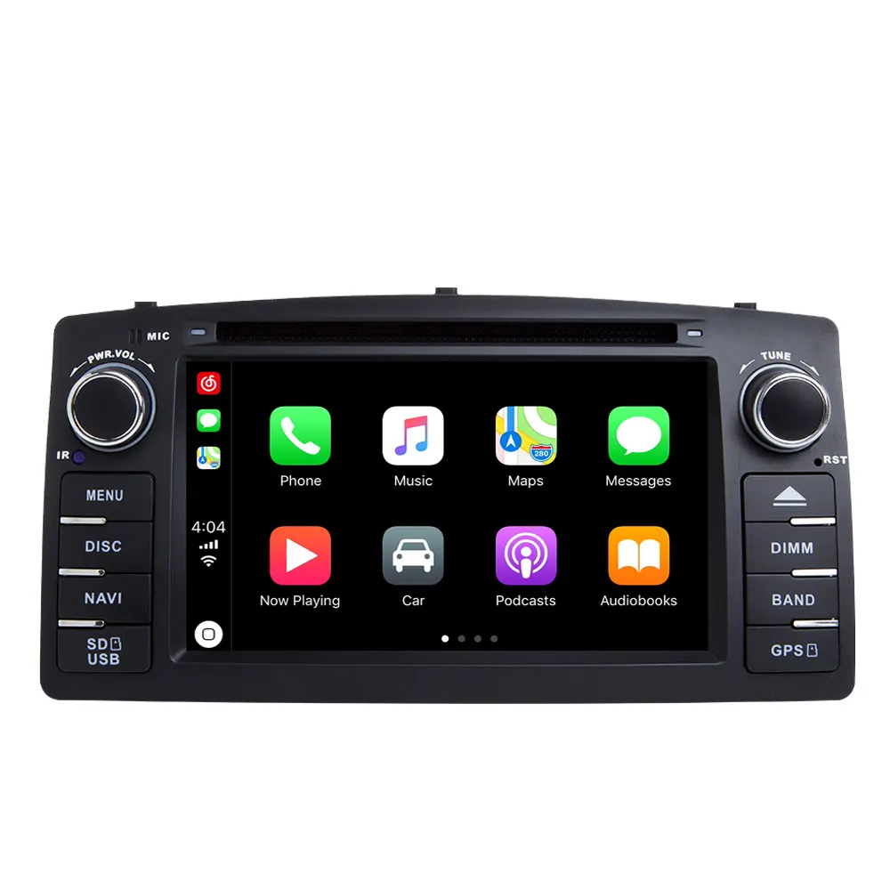 Автомобильный мультимедийный плеер CarPlay 2 Din DVD для Toyota Corolla E120 BYD F3 стерео GPS