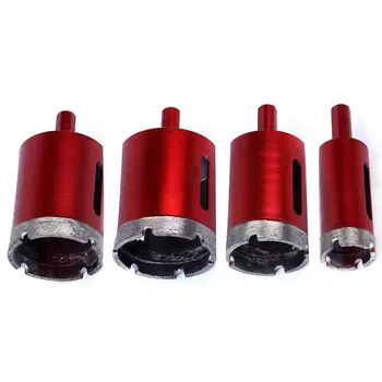 

4Pcs 25/40/45 / 50mm Saw Bell Diamond Drill Bit Coated Core Metal Hole Saw Drill Bits For Granite Cutting Glass Tile Marble