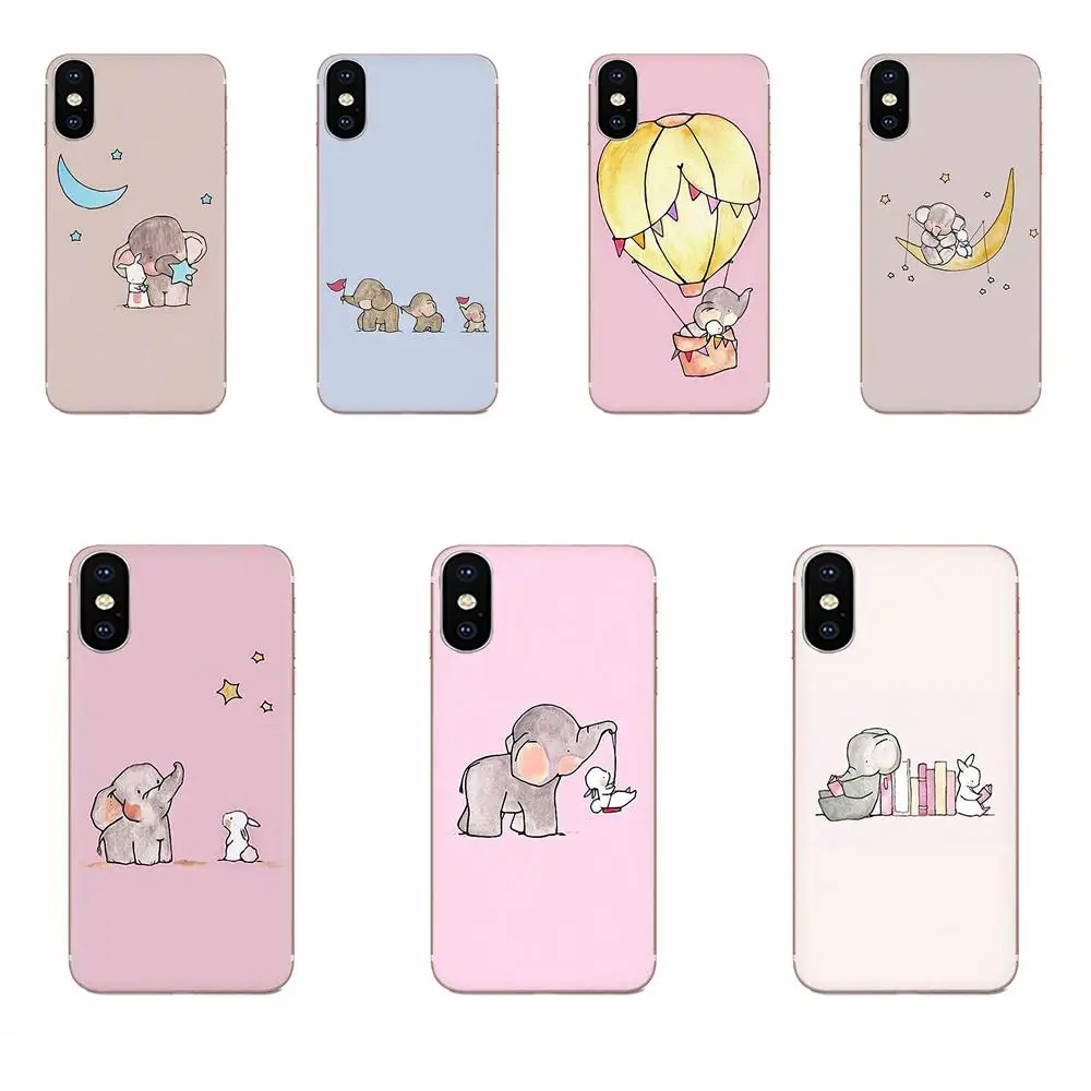 Мягкий Live Love Phone Elephant Bunny эстетическое искусство для Apple iPhone 11 Pro X XS Max XR 4 4S 5 5C 5S SE SE2 6