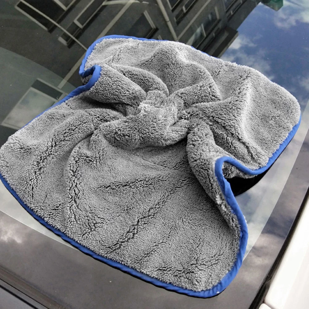 1 шт. 800GMS автомобиля уход, полировка супер из толстого плюша, салфетка из микрофибры для автомобиля, чистящая ткань для ухода за автомобилем из микрофибры с подробным описанием полотенце для мойки и сушки