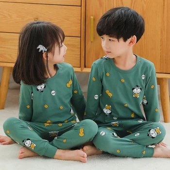 

Children suit men and women cotton render thermal underwear cotton pajamas
