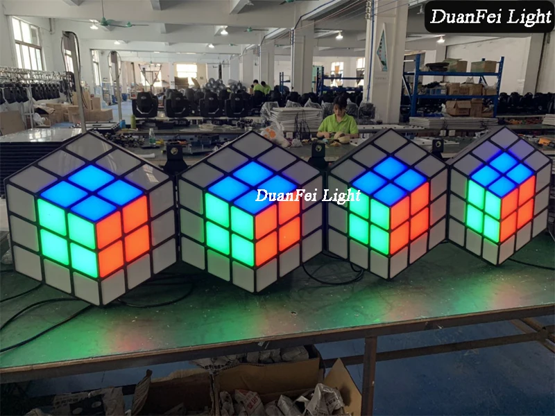 3D Magic cube wall light-11