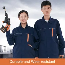 Мужская и Женская спецодежда, пальто, рабочие комплекты одежды, унисекс, дышащие куртки+ брюки, с длинным рукавом, Заводская защита от механика
