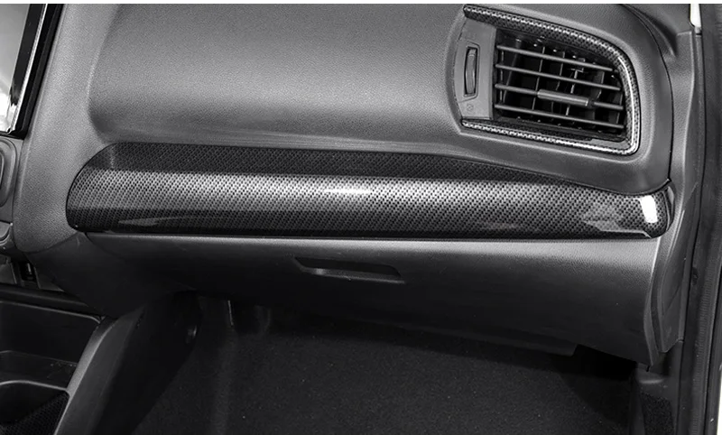 Углеродное волокно контрольная панель Центральная управления Декоративная полоса Накладка для Honda FIT/JAZZ 3rd GK5 C1372