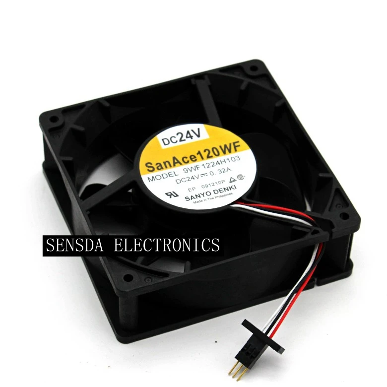 Для Sanyo 9WF1224H103 DC 24V 0.32A 120x120x38mm осевой вентилятор охлаждения