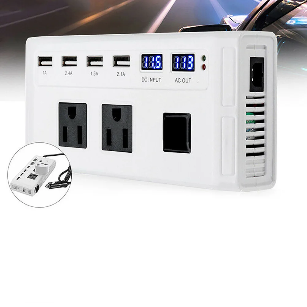 Автомобильное напряжение инвертирующий усилитель мощности DC12V USB AC110V AC220V прочные аксессуары конвертер 200 Вт/250 Вт Авто Модифицированная синусоида