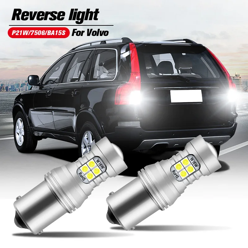 2pcs LED Backup Light Blub Reverse Lamp Canbus P21W 7506 BA15S For Volvo C70 S40 S70 S80 V40 V70 S60 XC70 XC90 V50 C30 XC60 V60 |