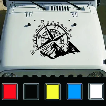 

Car Stickers and Decals Mountain Compass Navigate Offroad Decal Vinyl Sticker Car Body Auto Door and Hood Decoration Sticker