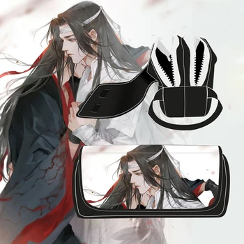 

Anime Grandmaster of Demonic Cultivation MDZS Cosplay Student Oxford Stationery Bag Pencil Case Black Zipper Pencil box Gift