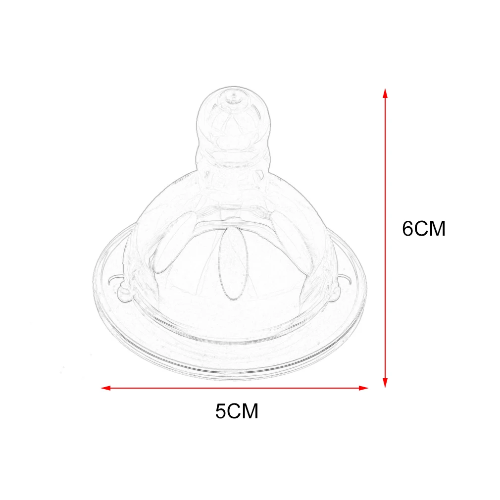 Детская Соска из мягкого силикона с широким горлышком, кормушка для молока, мягкая текстура, безопасные принадлежности для новорожденных, 4 вида на выбор