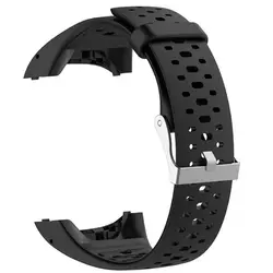 Унисекс универсальные черные резиновые ремешок спортивные часы для Polar M400/M430 сменный Браслет