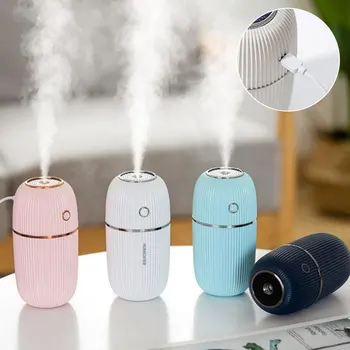 

300ML Portable USB Humidifier For Car Home Fogger Mist Mini Aroma Essential Diffuser Air Purifier With LED Light Atomizer