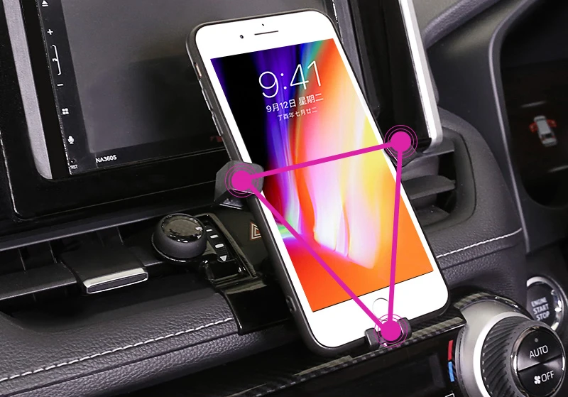 

For Toyota RAV4 2019 2020 Car Air Vent Mount Adjustable Phone Holder Stand Smartphone Mobile Phone Stable Cradle