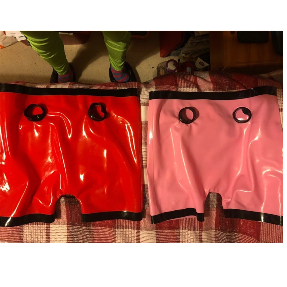 Pantalones cortos de transparente para hombre, ropa interior Sexy con agujeros, - AliExpress