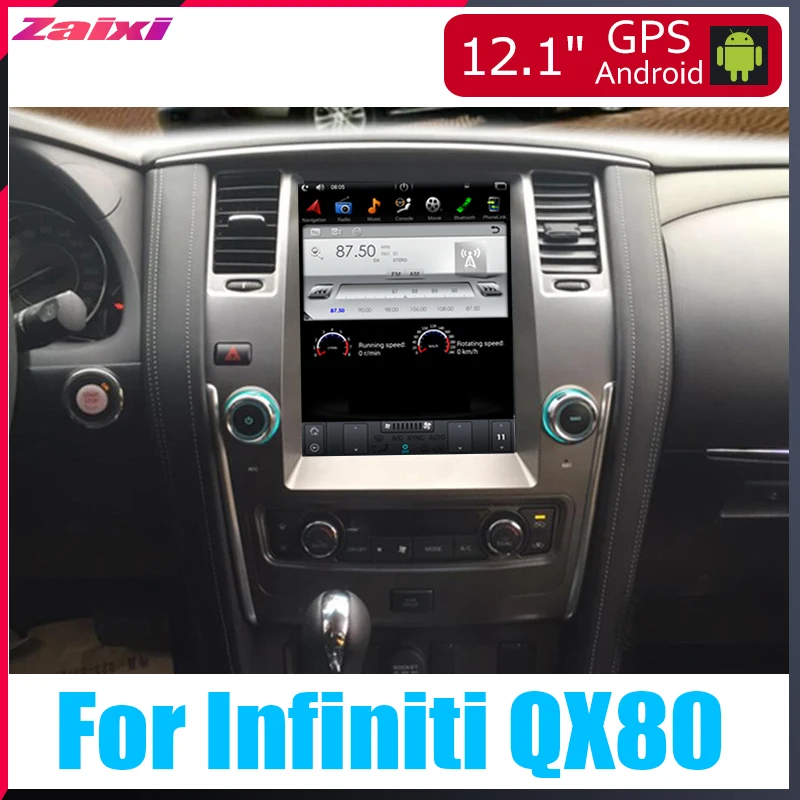 ZaiXi 12 1 дюймовый большой экран Tesla вертикальный Android автомобильный ПК GPS навигация