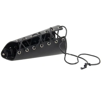 

Cosplay Props Leather Bracer Cross String Arm Armor Warrior Steampunk Punk Armband Medieval Cuff