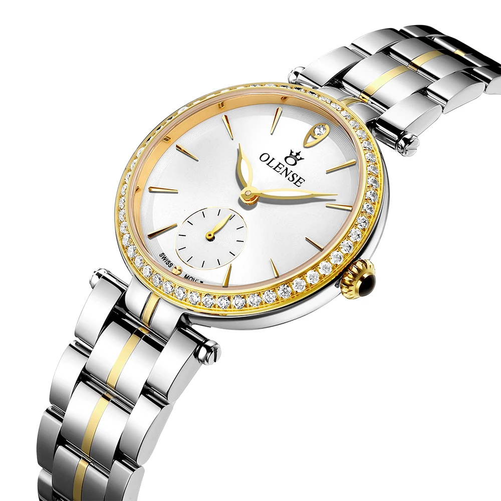 

Oulongshi New High-End Ladies Watch 2020 Commercial Quartz Material Luxury Fashion Sapphire Glass Mirror Watch Waterproof