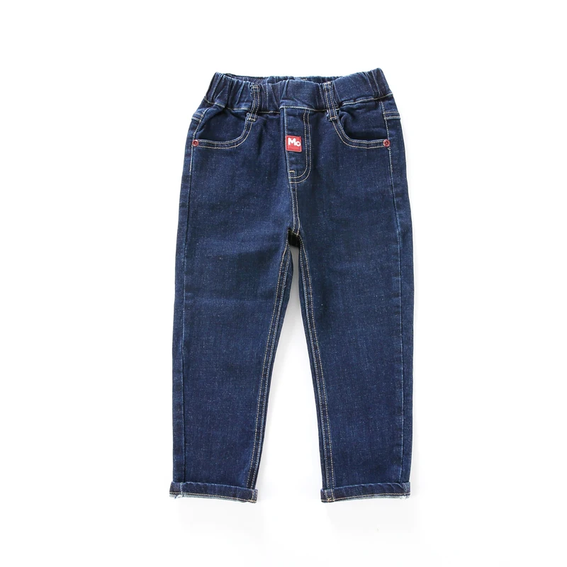 Модные детские джинсы для мальчиков штаны-шаровары длинные джинсовые штаны для маленьких мальчиков ковбойские брюки для маленьких мальчиков От 2 до 8 лет