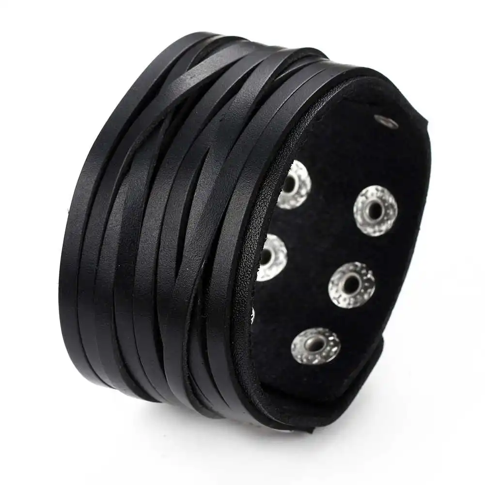 Vintage Handmade Weave Genuine Leather Bracelet Men Personalized Cuff Wide Leather Bracelet Pulsera Hombre,bracelet jewelry