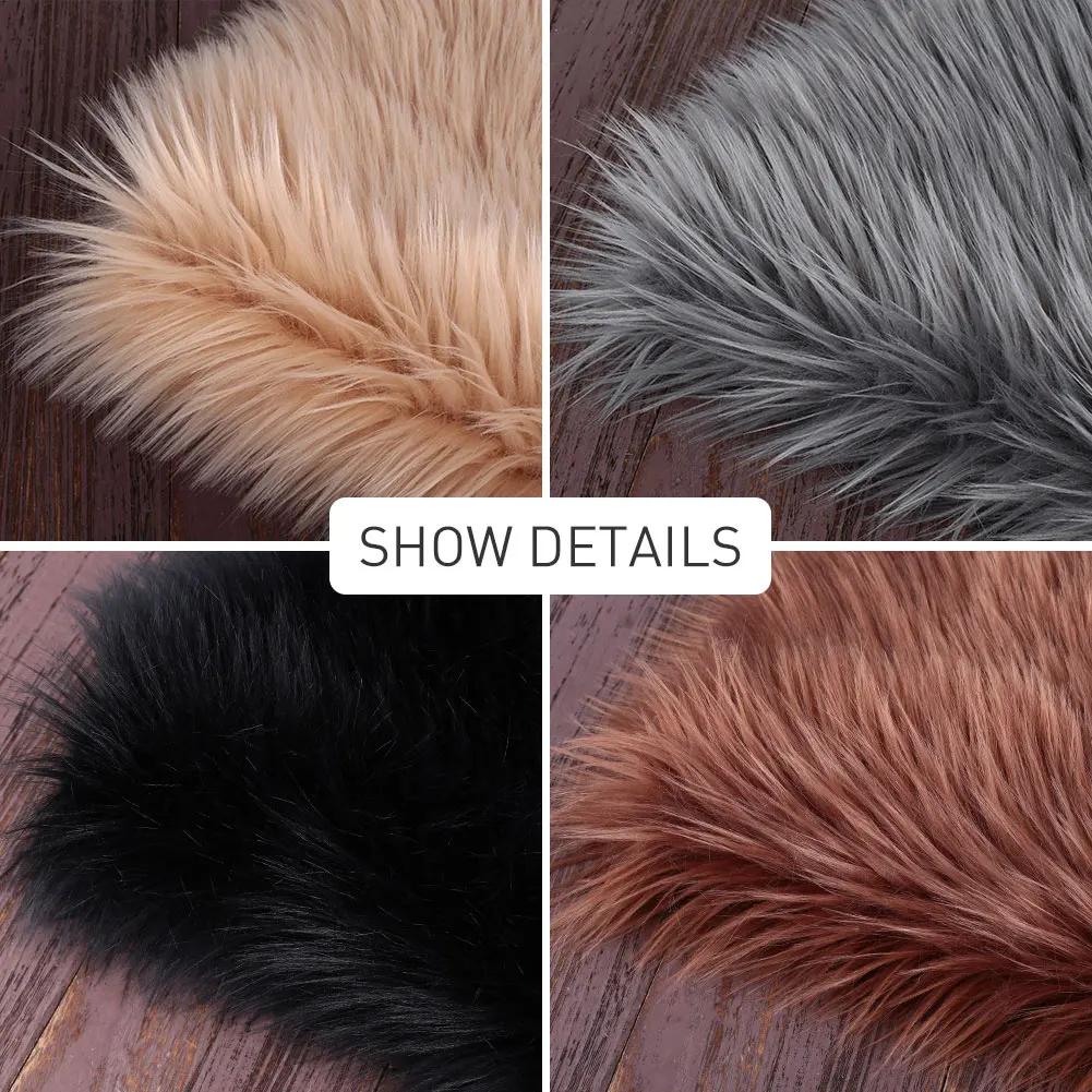

180X110cm Fluffy Rugs Carpet Floor Wool Carpet Irregular Shape Multicolored Mat Home Chair Living Room Warm Decoration Sofa