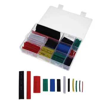 

300pcs 6 Color Polyolefin Shrinkable 2:1 Halogen-free Heat Shrink Tube Sleeve Kit Tube Assortment Wrap