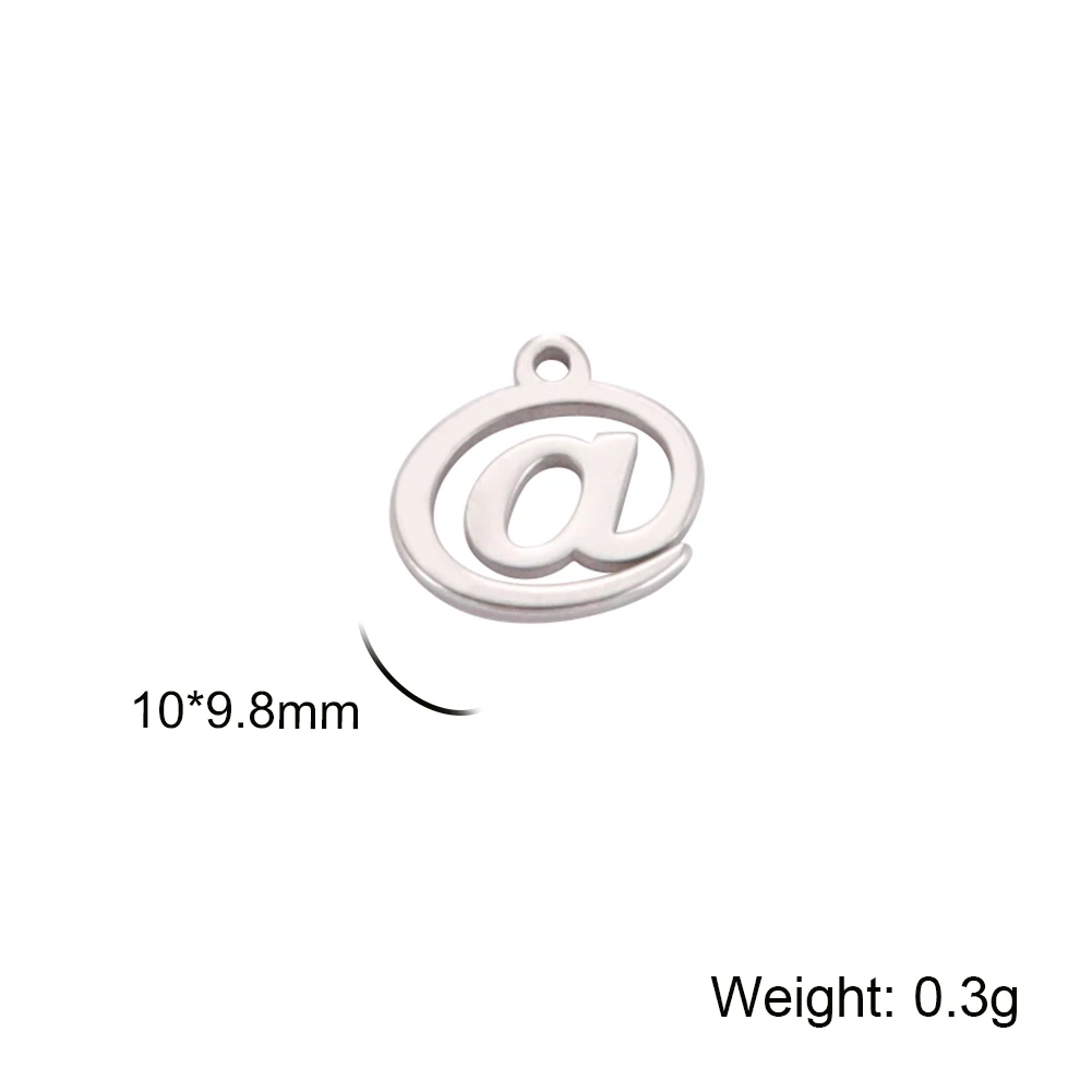 Stainless Steel Greek Alphabet Dollar Symbol Charms for DIY Jewelry Making – Set of 5