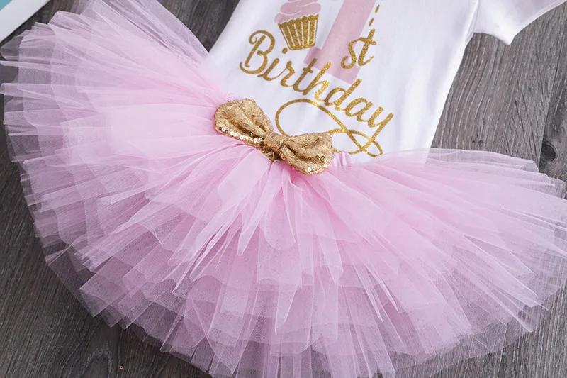 Baby Girls 12 Months Birthday Party Dress New Year 1st Christening Gown Newborn Infantil Tutu Outfit Red First Christmas Clothes