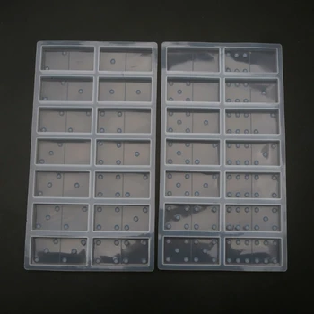 

DIY Silicone Dominoes Game Play Epoxy Resin Molds Kit Game Casino Fun Art Crafts B36D