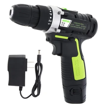 

12V Electric Cordless Screwdriver Drill Power Tool Set Rechargeable With Battery Drilling Stepless Speed Change