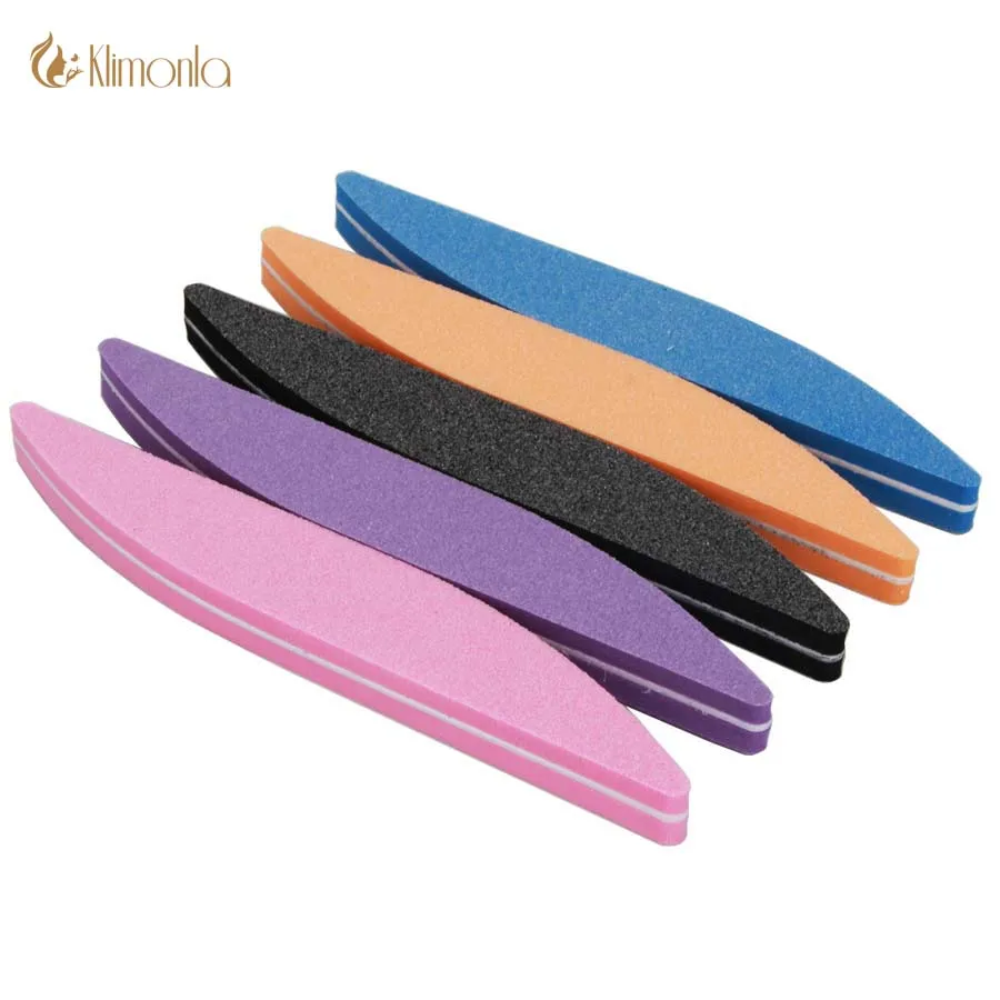 

5Pcs/Lot Professional Nail File Block Buffer Willow Leaves 100/180 Grit Washable Polishing Sanding Buffing Manicure Files Tools
