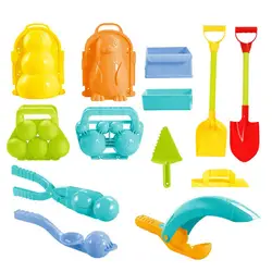 Jeu de fabrication de boules de neige, ensemble de jouets pour la neige, pour la plage, amusant, hiver, en plein air, pour la lutte contre la neige 