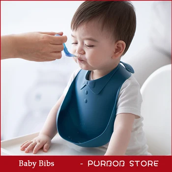 

baby silicone bibs boy girl stuff bebes accesorios silicon Toddler bib feeding waterproof Saliva Towel Newborn Apron Adjust