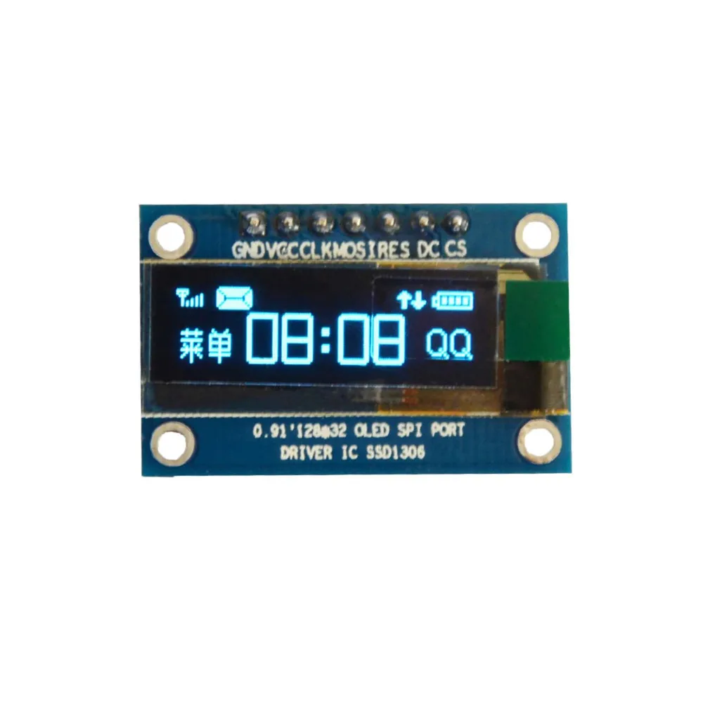Taidacent Ultrasmall 0,91 дюймов белый синий цвет SPI IIC U8g2 Ssd1306 IP65 вертикальный экран для кодирования Stm32 igc дисплей