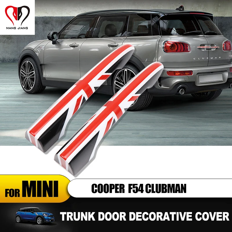 

2pcs/set Union Jack Exterior Trunk Rear Door Handle Protect Cover Sticker For mini cooper F54 Clubman Car-styling Car Accessory
