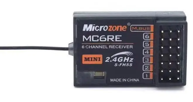 Mini MC6RE Receiver Пульт дистанционного управления MicroZone MC6C с MC6RE/Mini MC6RE/MC7RB 2,4G приемником для радиоуправляемого дрона с фиксированным крылом SU27 - Цвет: Mini MC6RE Receiver
