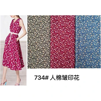 

Rayon crepe fabric,rayon printed fabrics for dress summer fabrics soft and comfortable