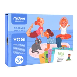 Mideer crianças educacional yoga cognitivo montessori cartão de papel educacional brinquedos
