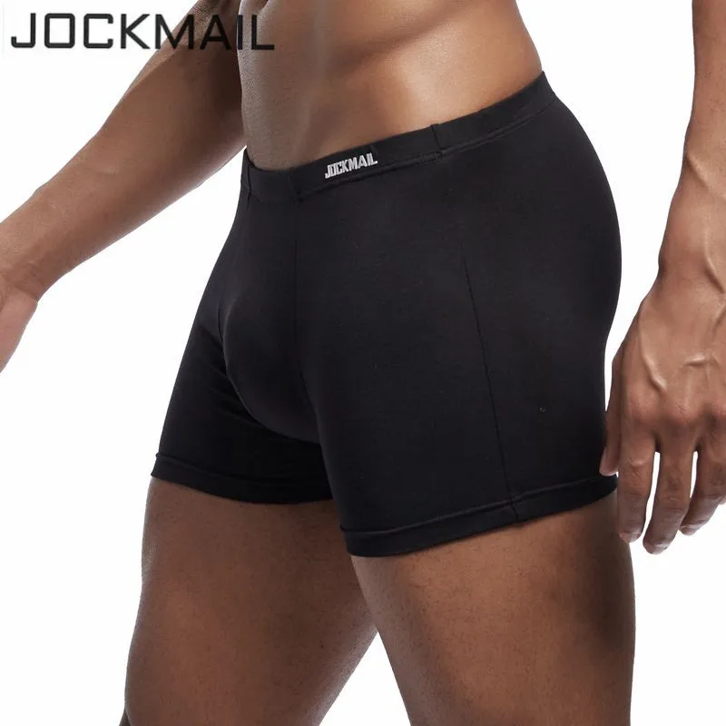 Мужские дышащие трусы JOCKMAIL Однотонные боксеры из модала сексуальное нижнее