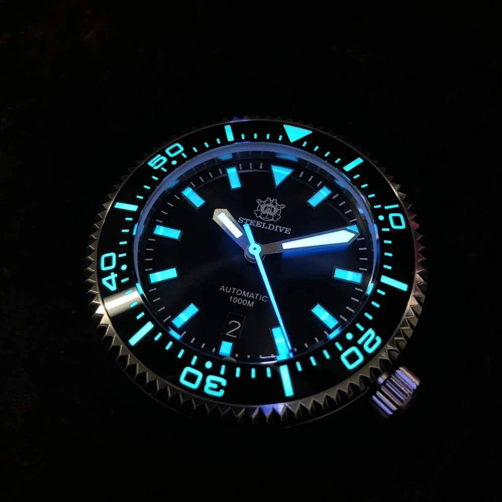 Steeldive 1976 Ice Hockey 1000m Diver Watches Black Stainless Steel Nh35  Ceramic Bezel Automatic Mechanical Watch Men - Mechanical Wristwatches -  AliExpress