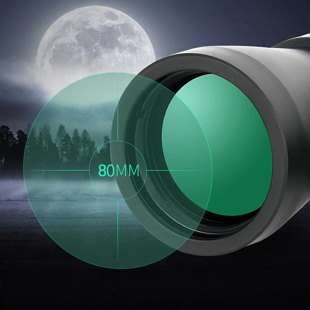 80x80 HD Powerful Binoculars Outdoor Hunting Bird Watching Telescope Optics For Outdoor Hiking Portable Binoculars