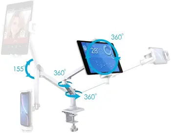 

Smatree Cellphone & Tablet Holder for Desk, Mount for iPhone, iPad Mini/Air/Pro, Kindle, eBook Reader, Samsung Galaxy Tabs