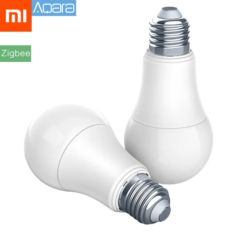 Xiaomi mijia Aqara Zigbee умный светодиодный светильник Zigbee версия 9W E27 2700 K-6500 K белый цвет умная светодиодная лампочка с дистанционным управлением светильник с домашним комплектом