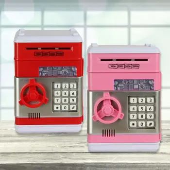 

ATM electronic piggy bank password money box cash coins ATM Savings Box safe deposit box automatic deposit Christmas gift ticket