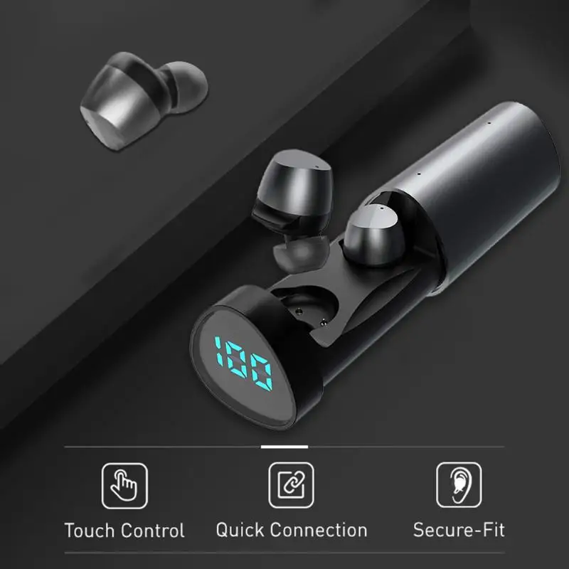 TS1 PRO TWS беспроводные наушники 3D стерео мини Bluetooth наушники 5,0 с двойным микрофоном спортивные наушники гарнитура для автоматического сопряжения