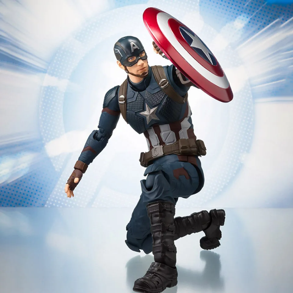 

Marvel Avengers 4 Endgame SHF Captain America Action Figure Collectible Model Toys Dolls Gift